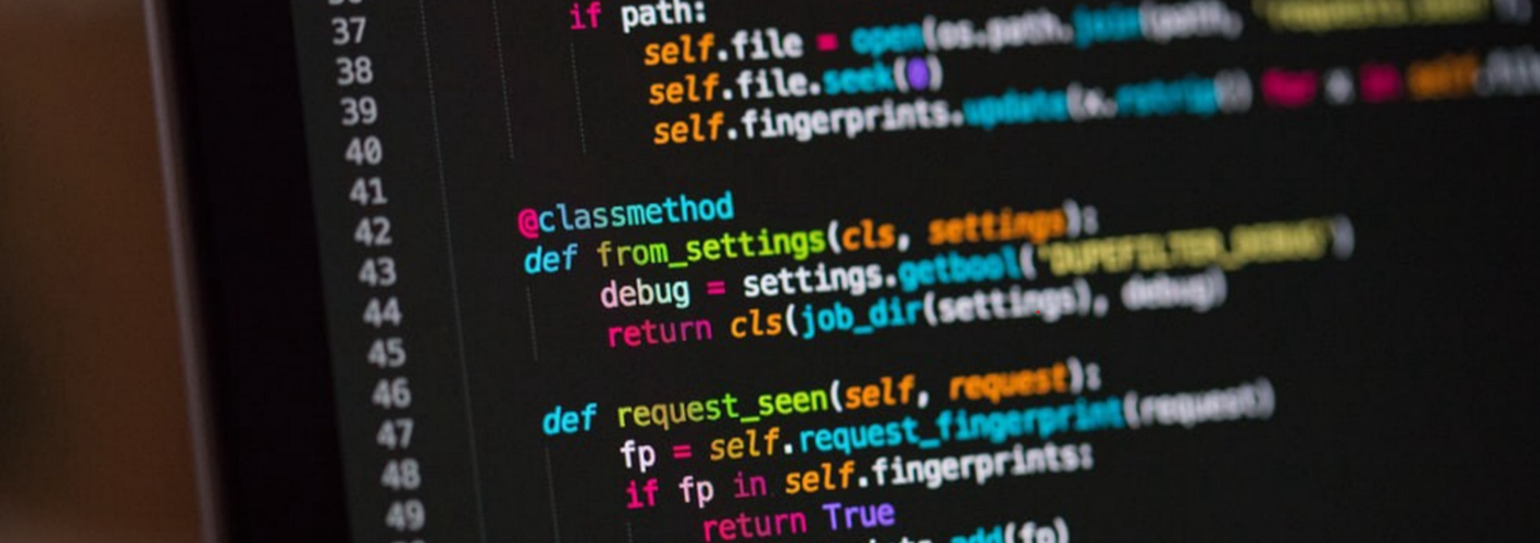 Python code on a computer monitor